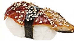 Нигири суши с угрём