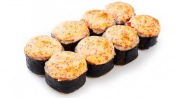 Запечённый ролл с креветкой