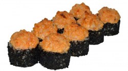 Запечённый ролл с морским гребешком