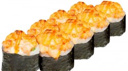 Запечённый ролл манго и креветка